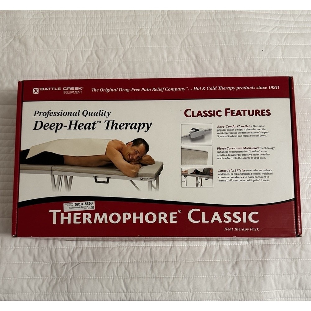Battle Creek Thermophore Classic Model 055 Deep Heat Therapy Pad Made in USA New